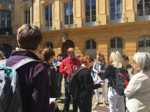 George taking us through Aix, en francais!