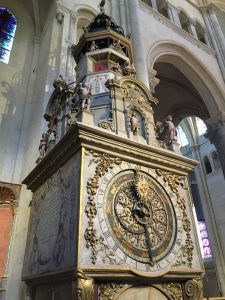 Clock in Cathedral St. Jean